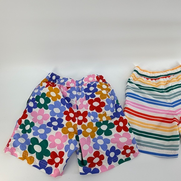 Hanna Andersson Floral and Striped Swim Trunks - Picture 5 of 6